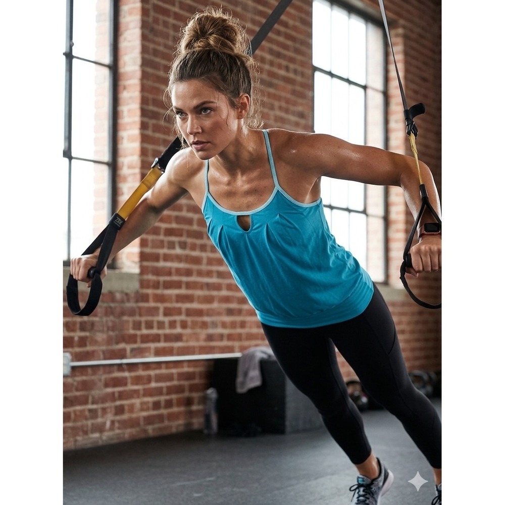 Lululemon Teal‎ Racerback Tank Top Size 6 Built In Bra